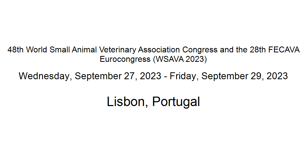 48th World Small Animal Veterinary Association Congress and the 28th
