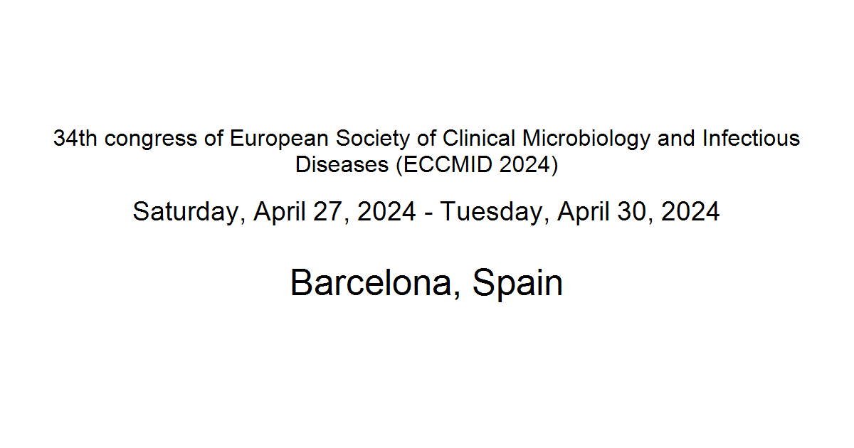 34th congress of European Society of Clinical Microbiology and
